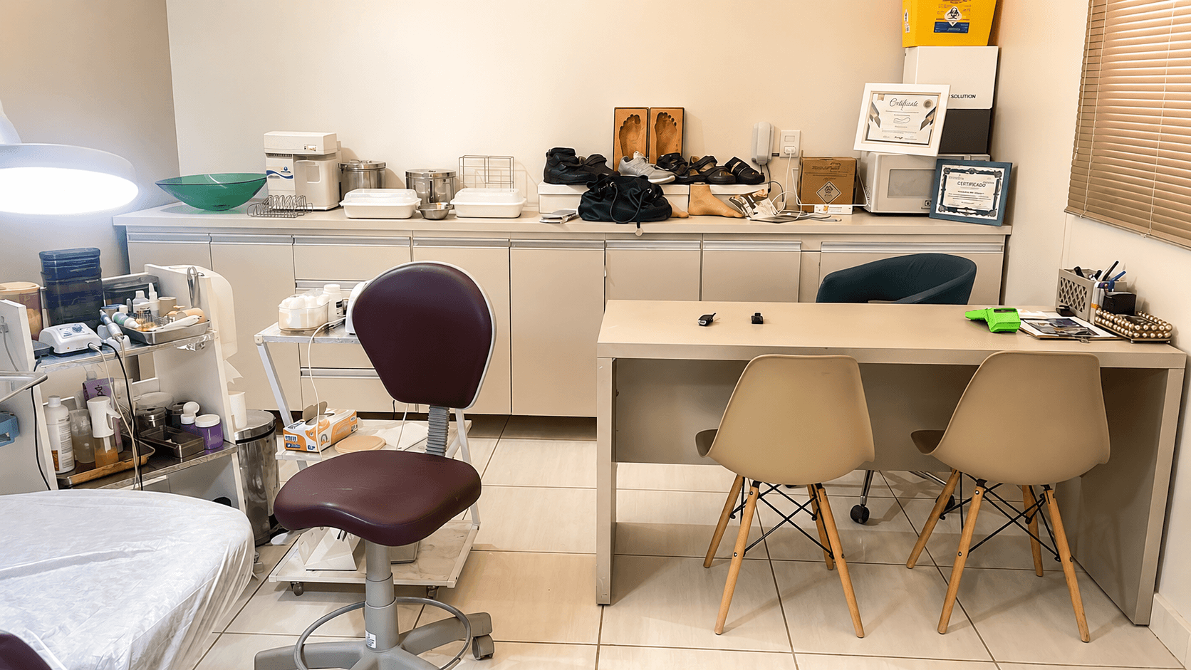 Consultório da PodoCliníca higienizado