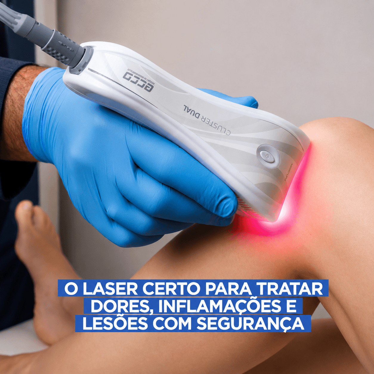 Procedimento podológico em andamento